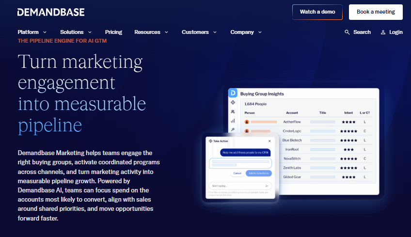 Demandbase one of the best AM tools